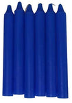 (set of 6) Blue 6" household candle