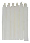 (set of 6) White 6" household candle