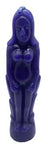 Blue Female candle 7"