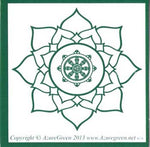 Buddha Wheel bumper sticker