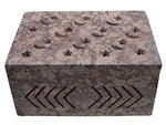 4" x 6" x 3" Star & Moon soapstone box