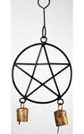 Pentagram wind chime 5"