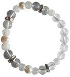 8mm Quartz/ Rainbow Moonstone Pearl