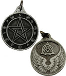 Pentagram talisman silver color