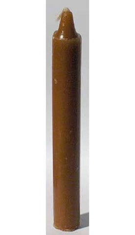 Brown 6" Taper Candle