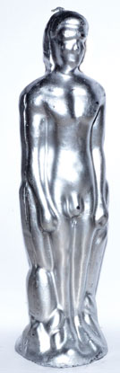 Silver Male candle