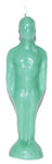 7 1/4" Green Male candle