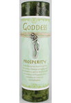 Prosperity Pillar Candle with Goddess Necklace