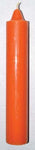 9" Orange pillar candle