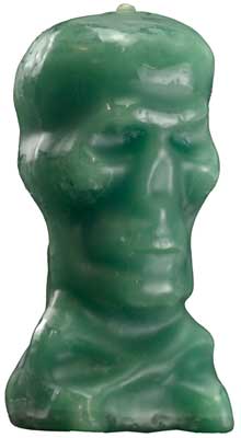 5" Green Skull
