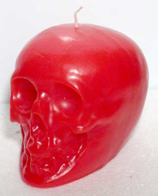 Red Skull Candle 3 1/2"