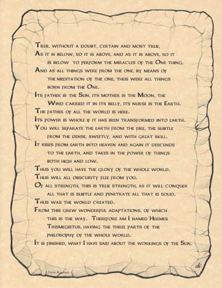 Emerald Tablet poster