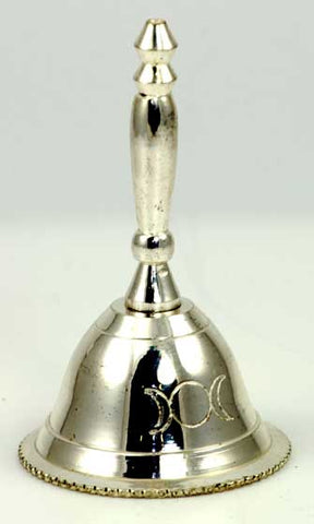 Altar Bell with Triple Moon Design 2 1/2"