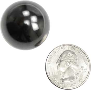 1" Magnetic Hematite balls 10 pairs
