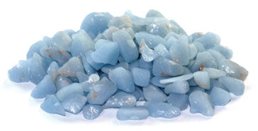 1 lb Angelite tumbled chips 5-7mm
