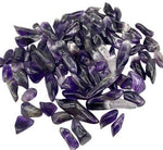 1 lb Amethyst Tooth 1-15mm tumbled stones